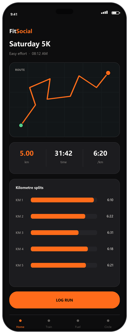 Track every kilometre